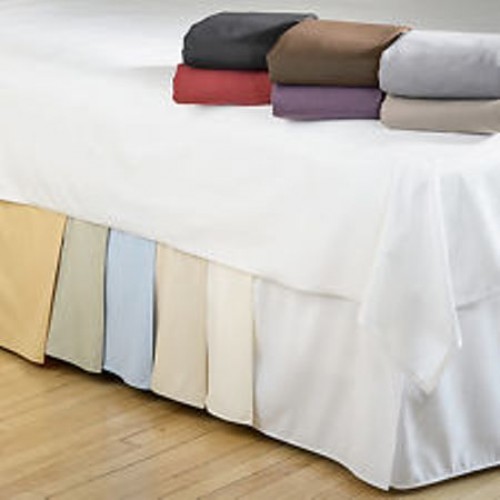 Tailored Bed Skirt 600 TC Solid Egyptian Cotton Split Corner Drop 15" 16" 17"
